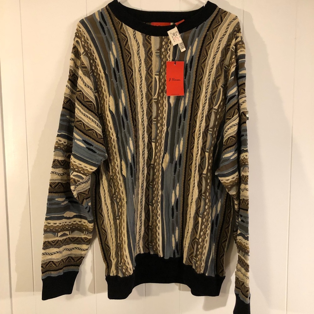 J Simon NWT Coogie Style Sweater 100% Cotton XL